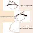 thumbnail image 4 of Gafas de lectura antifatiga visual Lectores de computadora de gran tamaño Anti luz azul Espejo de luz plana Gafas de presbicia, 4 of 5