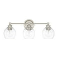 thumbnail image 2 of Mid-Century 3 Light Transitional Bath Vanity Approved For Damp Locations In Transitional Style 23.5 High By 9.75 Wide-Polished Nickel Finish Capital, 2 of 3