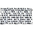 thumbnail image 3 of DriftAway Hearts Wash Painting Ink Stroke Pattern Blackout Lined Rod Pocket Window Valance 18"L x 52"W Plus 2" Header Black, 3 of 3