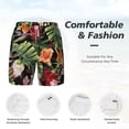 thumbnail image 5 of Gaeub Watercolor Tropical Flowers Mens Swim Trunks Stretch Beach Shorts Quick Dry for Men Swim Shorts Swimwear with Pockets- X-Large, 5 of 9