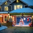 thumbnail image 4 of Hxlamzoo 2025 Christmas Garage Door Cover, Large Weather-Resistant Holiday Banner with Adhesive Strips & Grommets for Outdoor Home Front Door Xmas Décor, 4 of 7
