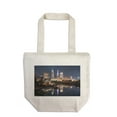 thumbnail image 1 of Cleveland, Ohio, Cleveland Skyline at Night with Terminal Tower, Photography A-92984 (100% Cotton Canvas Reusable Tote Bag), 1 of 3