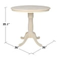 thumbnail image 5 of 36" Round Top Pedestal Table, 34.9"H, 5 of 8