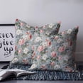 thumbnail image 2 of Pillow Covers 16x16 Set of 2, Vintage Spring Floral Throw Pillow Covers Decorative Couch Cushion Cover, Summer Botanical Watercolor Microfiber Soft Square Pillowcases for Bedroom Living Room Sofa, 2 of 7