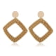 thumbnail image 5 of Qarigey Pendientes clásicos estilo bohemio joyería para mujeres niñas cuadrilátero hueco Hueco cuadrilátero 2Conjunto, 5 of 6