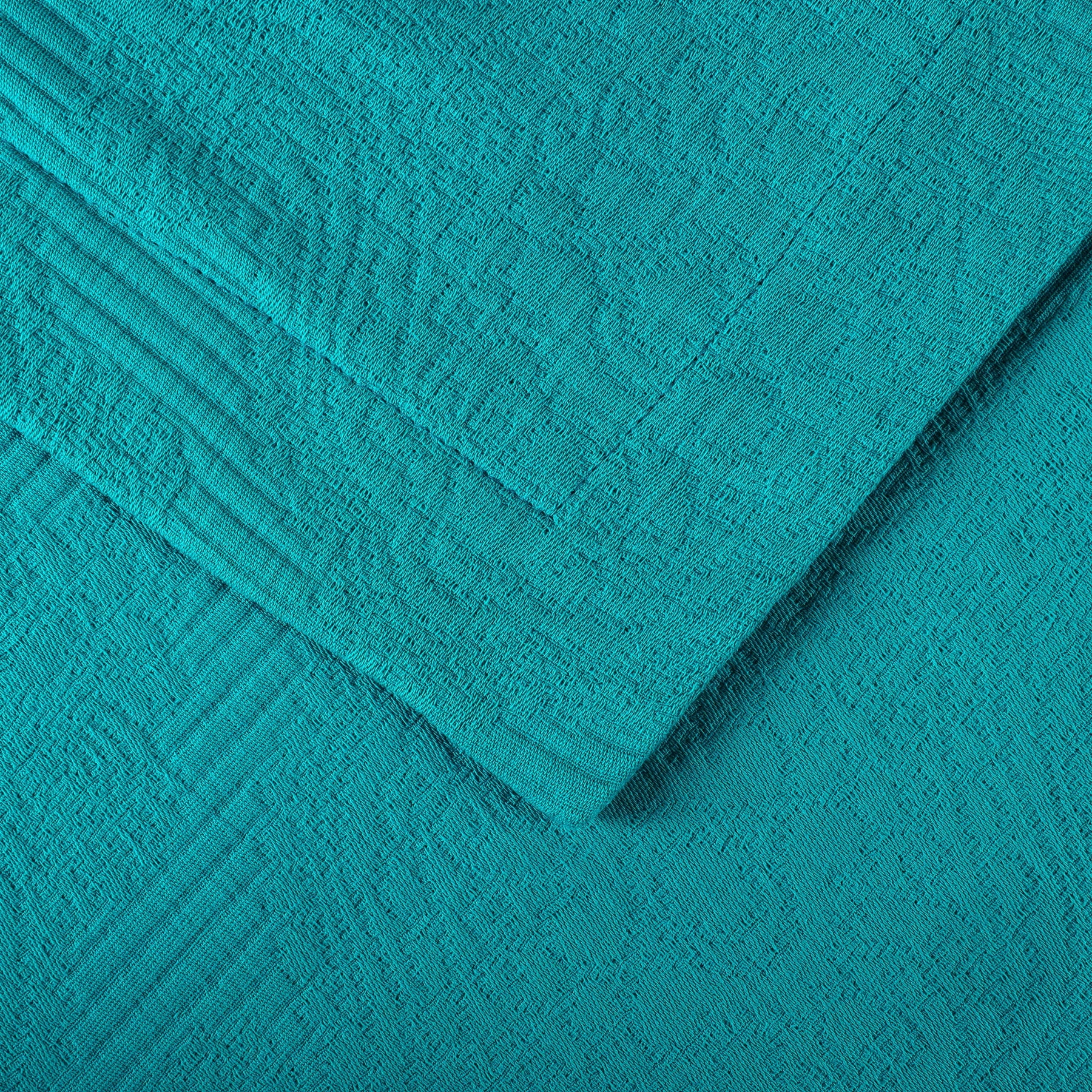 Superior 3-Piece Victory Cotton Matelasse Teal Bedspread Set, Full