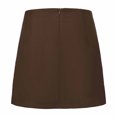 thumbnail image 5 of Kilaqueen Skirts for Women Double-Slit Zippered Solid Color Skirt with Built in Shorts Casual Office Work Business Skirts, 5 of 9