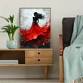 thumbnail image 5 of Red Dress Woman Canvas Painting/Wall Art，Suitable for Living Room，Bedroom，Dining Room，Office，Hotel Decoration and More., 5 of 8