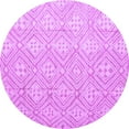 thumbnail image 1 of Ahgly Company Indoor Round Abstract Purple Modern Area Rugs, 7' Round, 1 of 4