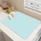 thumbnail image 4 of Tapete absorbente para secar platos con superficie de secado rápido, antideslizante para proteger la encimera, ideal para el lavado diario de platos y el secado de utensilios. Aestivo | Azul, 4 of 6