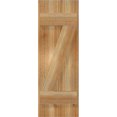 thumbnail image 5 of 10 3/4"W x 31"H TimberCraft Two 5 3/8" Boards Joined Board-n-Batten Shutters w/Z-Bar, Rough Sawn Western Red Cedar (Per Pair), 5 of 13