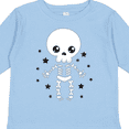 thumbnail image 4 of Inktastic Happy Halloween Spooky Skeleton and Stars Boys or Girls Long Sleeve Toddler T-Shirt, 4 of 5
