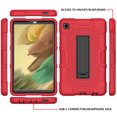 thumbnail image 3 of Allytech Case Compatible with Samsung Galaxy Tab A7 Lite 8.7" 2021 Released M-T220/T225, Kids Friendly Heavy Duty Shockrpoof High Impact Protective Case for Samsung Galaxy A7 Lite 8.7" - Red, 3 of 6