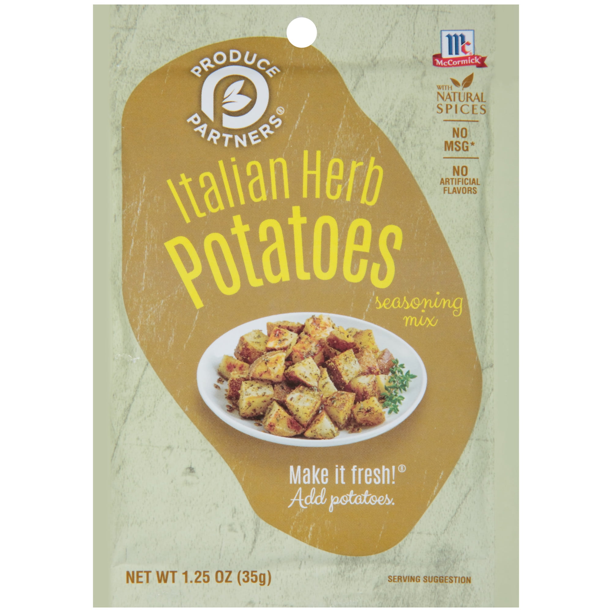 McCormick Produce Partners Italian Herb Potatoes Seasoning Mix, 1.25 oz