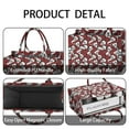 thumbnail image 4 of Large Capacity Tote Bag,Red Skull Rose Pattern Handbag Fashion Luxury Tote Bag,15.7"x13"x 5.1" Inches,Laptop Compatible, 4 of 6