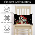 thumbnail image 4 of Christmas Jack Lumbar Decorative Throw Pillow Cover 12 x 20, Rectangular Xmas Sally Holly Jolly Outdoor Home Decor, Winter Funny Couch Cushion Case, 4 of 6