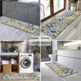 thumbnail image 2 of Blue Leaf and Vine Pattern Kitchen Rug Mat,Kitchen Runner Rugs Non Skid Washable,Decorative Kitchen Floor Mats for Kitchen,Sink,Laundry,17"X47", 2 of 5