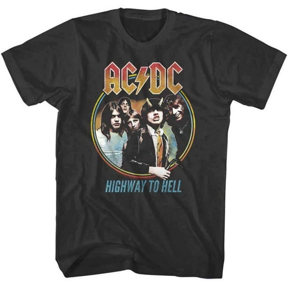 ACDC Highway to Hell Album Men's T Shirt (Black, AdultS)