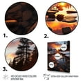 thumbnail image 3 of Designart "Lake Sunrise Canada Moraine" Canada Floater Framed Canvas Print, 3 of 7