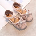 thumbnail image 2 of EnJoCho Summer Baby Girl Sandals Girls Fashion Princess Shoes Big Children Soft Bottom Non Slip Pearl Bow Sandals Shoes Children Casual Dress Dance Shoes Indoor Outdoor Wear, 2 of 4