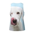 thumbnail image 5 of Gaeub Puppy Licks Nose Men's Athletic Tank Top, Workout Sleeveless Shirts, Running Tank Tops for Gym, Running, Training - XX-Large, 5 of 9