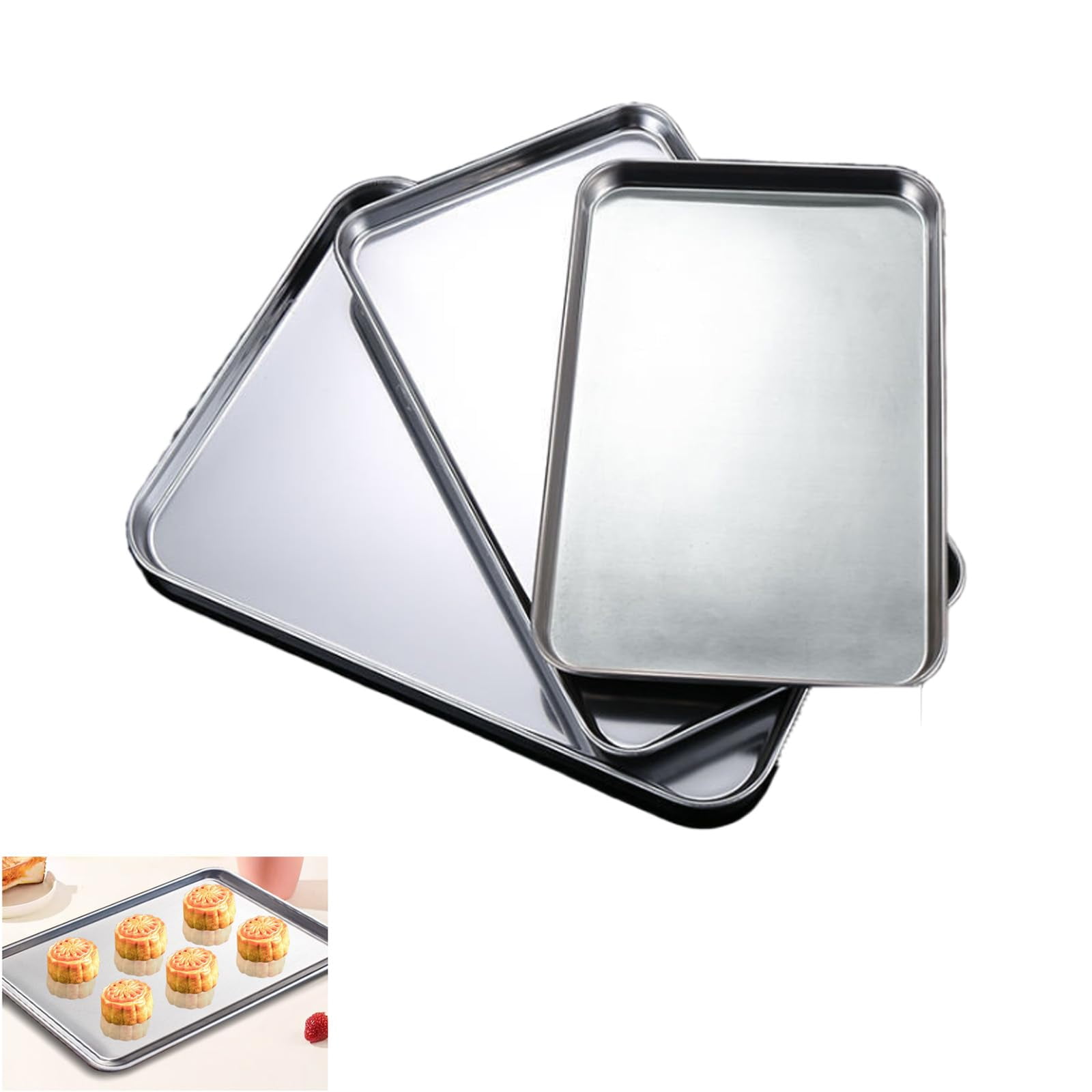 Ninja NeverStick® Essential 3-Piece Baking Sheet Set, Dishwasher