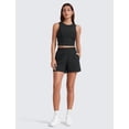 thumbnail image 3 of Shorts CRZ YOGA Stretch Livianos de Cintura Alta en Negro, 3 of 5
