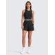 thumbnail image 3 of Shorts CRZ YOGA Mujer Cintura Alta 10 cm con Abertura en V Negro Talla S, 3 of 5