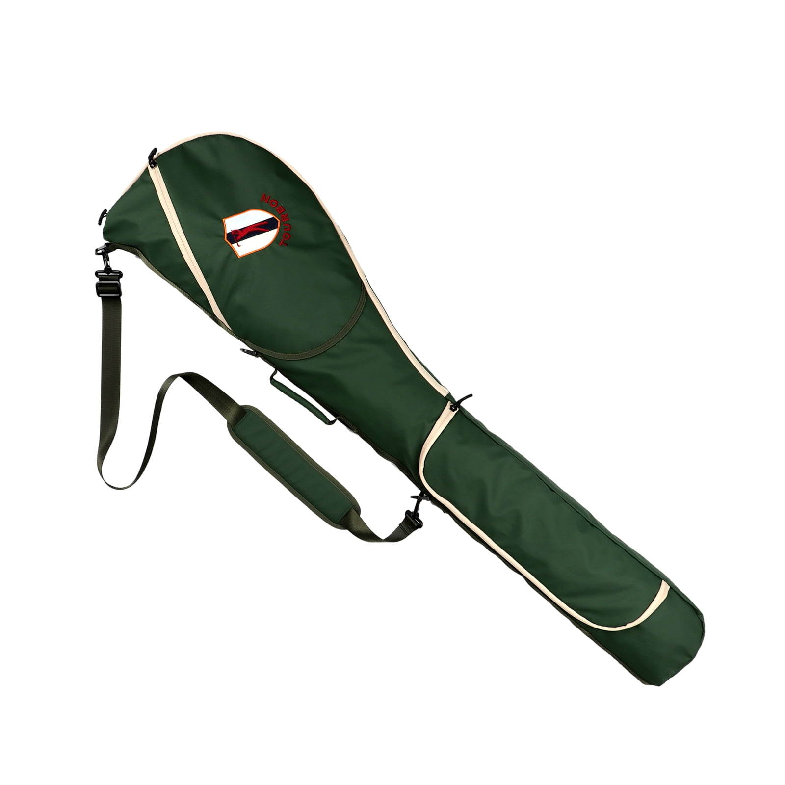 TOURBON  Nylon Golf Clubs Carry Bag Lightweight Sunday Bag for Driving Range Water Repellent Green-1 Count