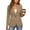 Khaki, variant on Msgweeeg Women's Collared Open Front Blazer Jacket with Long Sleeves, Sizes S-XXL