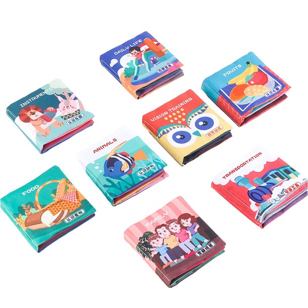 Baby Cloth Books Set Soft Early Learning Educational Toys