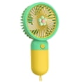 thumbnail image 2 of Price Drop Nuevo ventilador pequeño de mano con flores de verano, pequeño ventilador portátil, 2 of 3