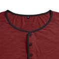 thumbnail image 6 of ZHOGXU Long Sleeve O Neck Button Men's T Shirts Pullover Tee Comfortable Everyday Wear, 6 of 7