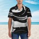 thumbnail image 2 of Balery Abstract Black White Swirls Camisas hawaianas de manga corta para hombre, camisas playeras de corte holgado, camisas de vacaciones con botones,Medium, 2 of 7