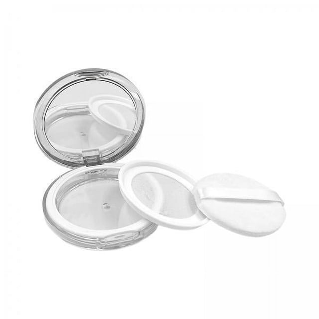 2 Recipientes Para Polvos Sueltos, Miniestante Compacto Para Cosméticos, 3 G, Para Viajes En El Hogar, Color Plateado