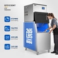 thumbnail image 2 of ROVSUN 400LBS/24H Commercial Ice Maker Machine, Commercial Ice Machine with LCD Touch Control Panel, Automatic Cleaning & 265LBS Storage Bin for Restaurant Bar Coffee Shop Home Supermarket, 2 of 9