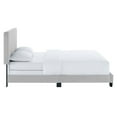 thumbnail image 4 of Modway Celine Channel Tufted Performance Velvet Full Bed in Light Gray, 4 of 7