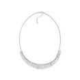thumbnail image 2 of Sterling Silver Rhodium Plated Graduated Detached Cleo Necklace, 18", 2 of 2