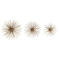 thumbnail image 2 of Set of 3 Antique Gold Bursts Wall DÃ©cor, 2 of 6