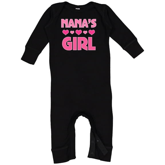 Inktastic Nana's Girl Grandchild Baby Romper Coveralls