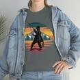thumbnail image 3 of Fly Fishing In Front of a Mountain Sunset T-Shirt, 3 of 4