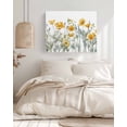thumbnail image 3 of Yellow Spring Floral Wall Art for Living Room,Canvas Picture Wall Decor for Bathroom Bedroom,Watercolor Summer Botanical Painting Artwork for Office Kitchen Hallway Dining Room Home Decor 24"x32", 3 of 8