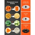 thumbnail image 5 of FOHERE 14 Cup 800w Food Processor, 2-Speed 6 Functions for Shredding, Slicing, Doughing, Emulsfying and Juicing, 5 of 11