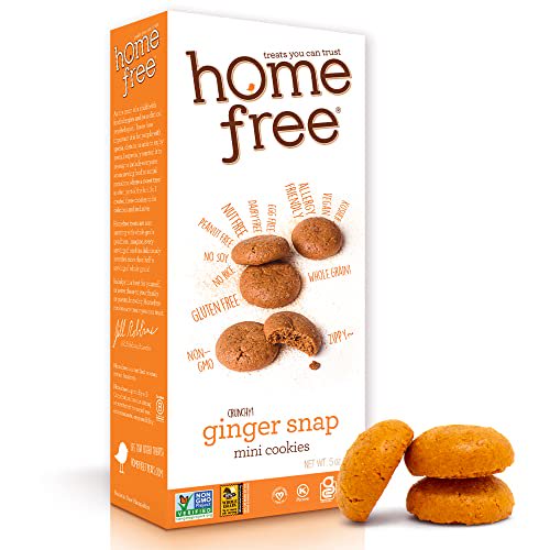 Homefree Mini Ginger Snap Cookies, Organic, Gluten Free, Nut Free
