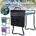 thumbnail image 7 of Garden Pouch Foldable Portable Garden Kneeler, Bench Kneeling Bag, Seat Storage Tote Hanging Organizer, Gardening Tools Storage Stool Multiple Storage Pouch (Army Green) 12x13", 7 of 7