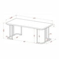 thumbnail image 6 of Furniture of America Clotten Contemporary Metal Coffee Table in Black, 6 of 6