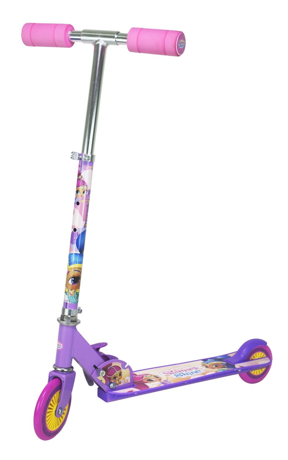 Combo set of Shimmer & Shine  Folding Scooter + Multi-Sport Helmet