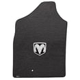 thumbnail image 3 of Lloyd Mats 620052 Ram 1500 Pickup 2002-2008 2 Piece Front Ebony Velourtex Silver Ram Logo Mat, 3 of 7