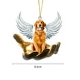 thumbnail image 6 of Hanging Ornament Realistic Looking Waterproof Acrylic God Jesus Dog Hanging Decor Room Pendant Birthday Gift, 6 of 8