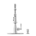 thumbnail image 3 of GLACIER BAY Mandouri Single Handle Spring Neck Pull Down Sprayer Kitchen Faucet with Soap Dispenser in Stainless Steel, 3 of 4